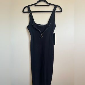 Almost Famous Half Zip Cami Strap Sweater Dress NWT